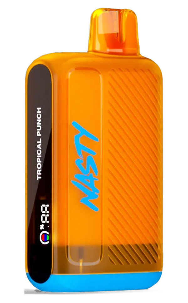 NASTY JET 15Ki in orange, its screen reading Tropical Punch.